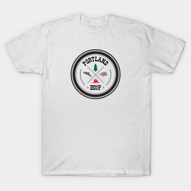 Portland Badge of Honor T-Shirt by jkim31
